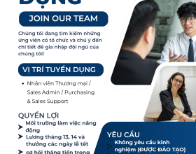 Tuyển Dung Nhân Viên Thương Mại/ Sales Admin 2026
