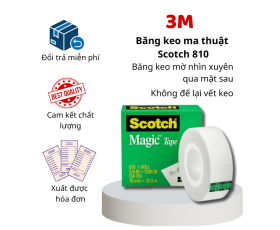 Băng keo tàng hình Scotch Magic/Băng keo dán ma thuật, độ dính tốt 3/4 IN x 1296 IN | 19mm x 32.9m