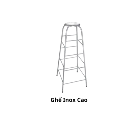 Ghế inox cao