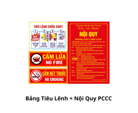 Bảng Tiêu Lệnh + Nội Quy PCCC