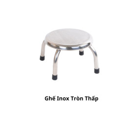 Ghế Inox tròn thấp