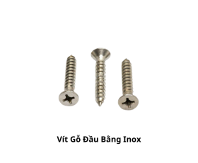 Vít Gỗ Đầu Bằng Inox 