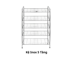Kệ Inox 5 tầng