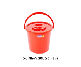 Xô nhựa 20L Duy  (có nắp)