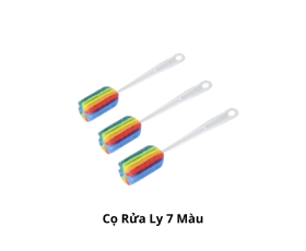 Cọ rửa ly 7 màu