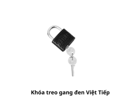 Khóa treo gang đen C6 Việt Tiệp 1466/38