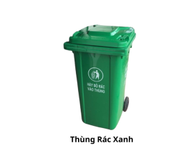 Thùng rác xanh công nghiệp 